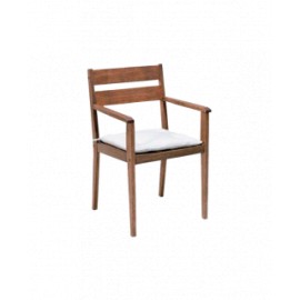Fixed chair with arms