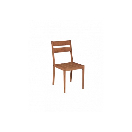Fixed chair without arms